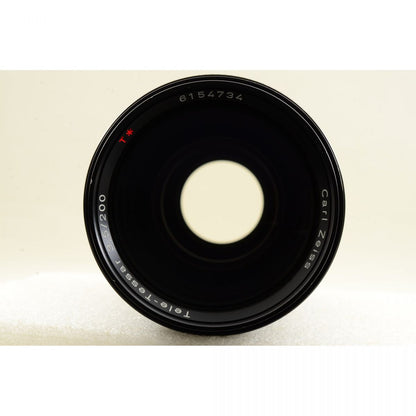 【中古】Contax Carl Zeiss Tele-Tessar T* 200mm F3.5 AEG 単焦点 カメラレンズ 交換レンズ コンタックス S/N:6154734