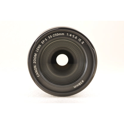 Canon EF-S 55-250mm F4-5.6 IS II EFマウント用 ズーム 望遠 カメラレンズ 交換レンズ キャノン