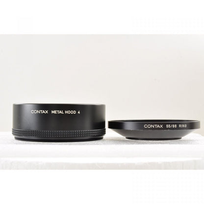 【中古】CONTAX メタルフード 4,  55/86 アダプターリング カメラアクセサリー
