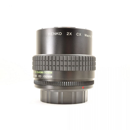 【中古】Kenko 2X Cx Macro Teleplus MC7 Y/Cマウント ヤシカ コンタックス用  マクロ コンバーターレンズ