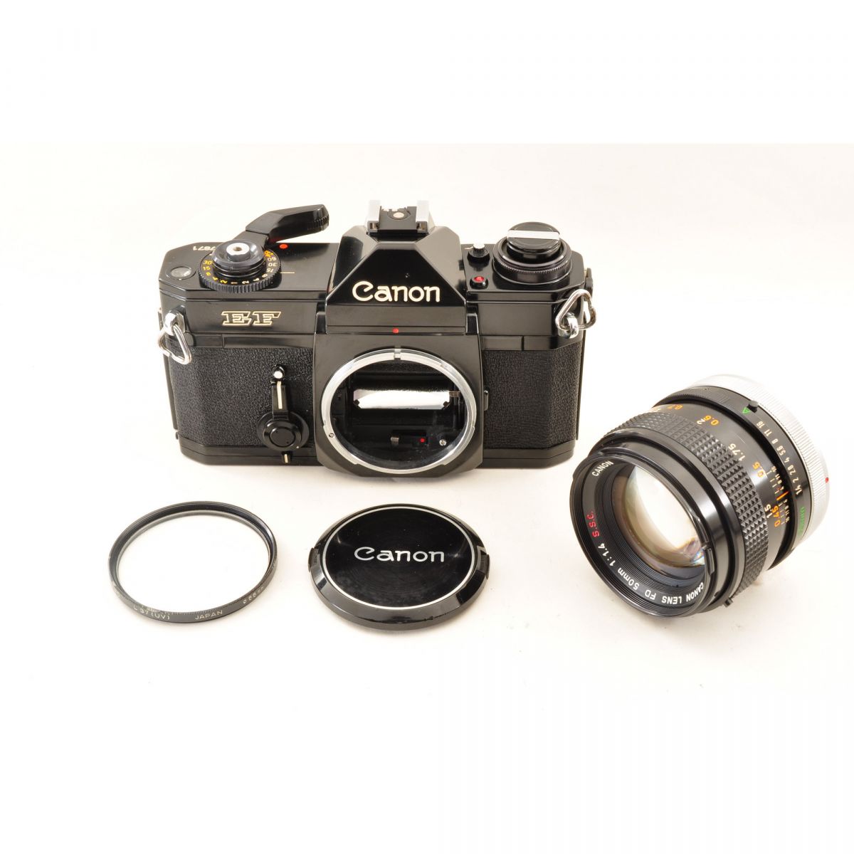 【中古】Canon EF 一眼レフ フィルムカメラ FD 50mm f/1.4 S.S.C. キヤノン セット S/N:317871