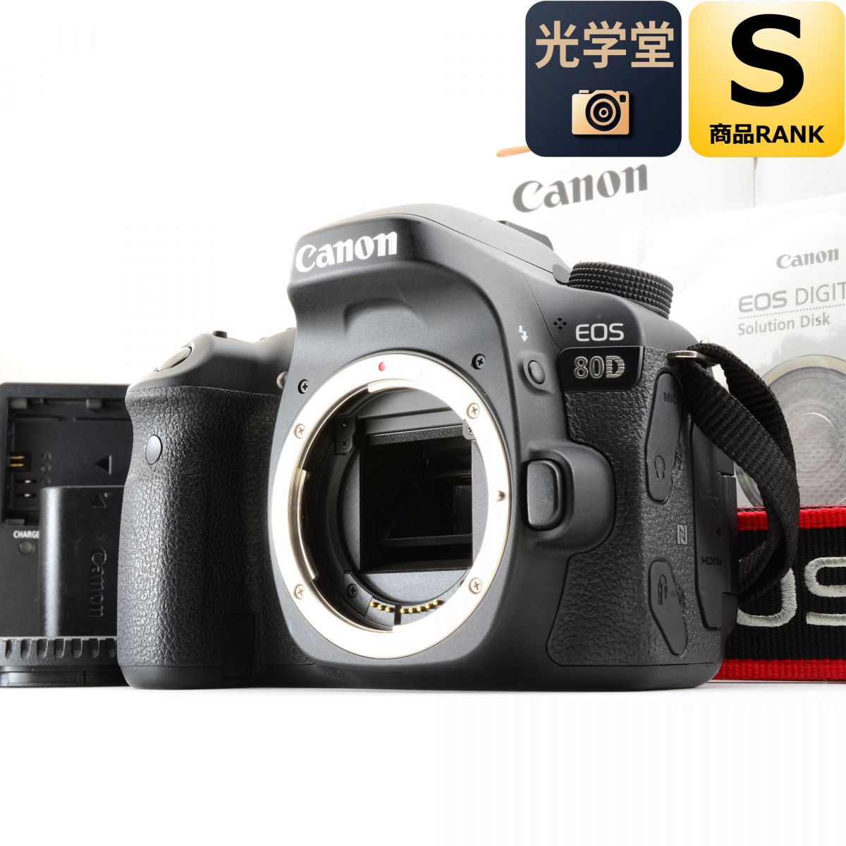 【中古】Canon EOS 80D 24.2MP 一眼レフ デジタルカメラ キャノン