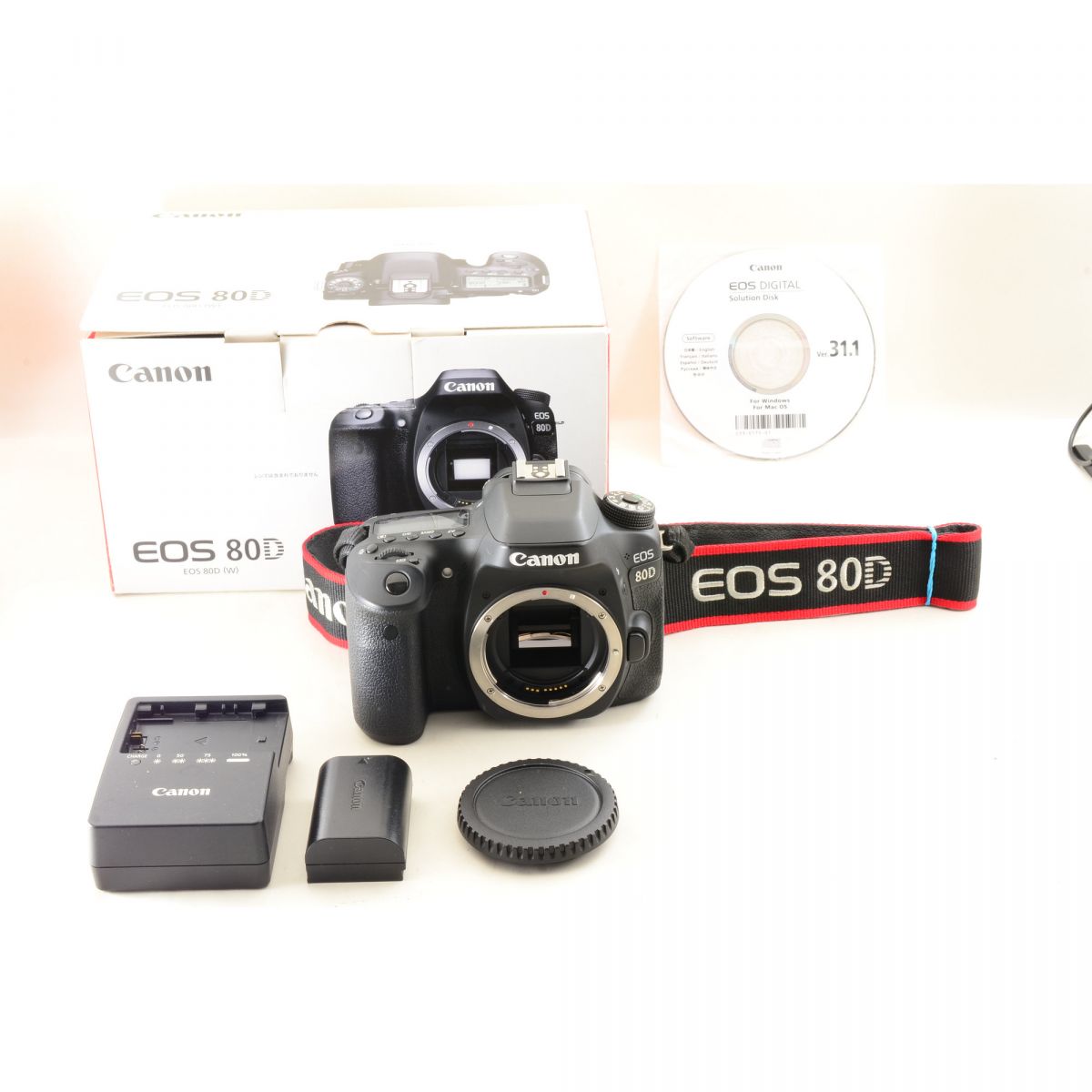 【中古】Canon EOS 80D 24.2MP 一眼レフ デジタルカメラ キャノン