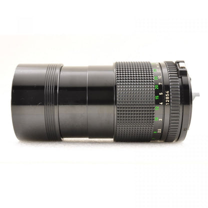 【中古】Canon AE-1 ブラック 35mm 一眼レフ フィルムカメラ ボディ +New FD 135mm F3.5 MF ポートレート 単焦点 交換レンズ キャノン 　