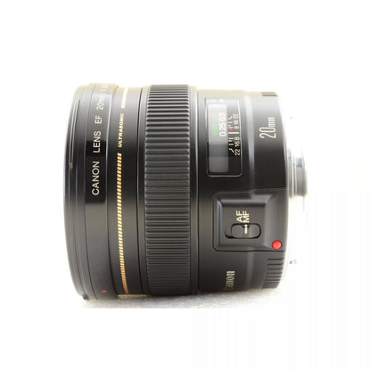 【中古】Canon EF 20mm F2.8 USM 単焦点 カメラレンズ 交換レンズ キヤノン S/N:2100126B