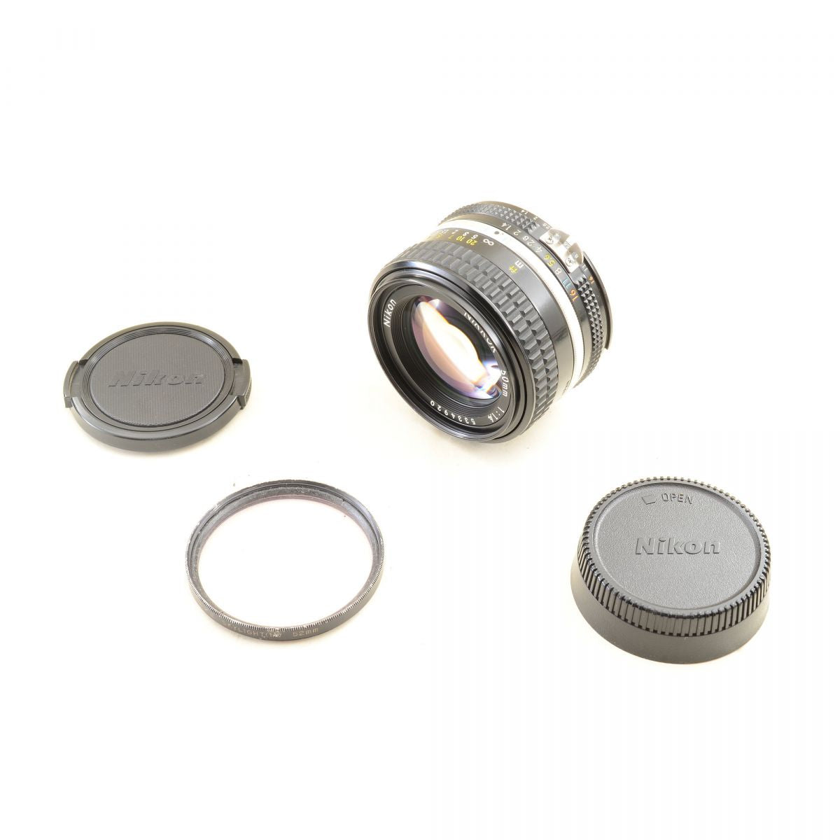 【中古】Nikon Ai-S NIKKOR 50mm F1.4 単焦点 カメラレンズ 交換レンズ ニコン S/N:5334920