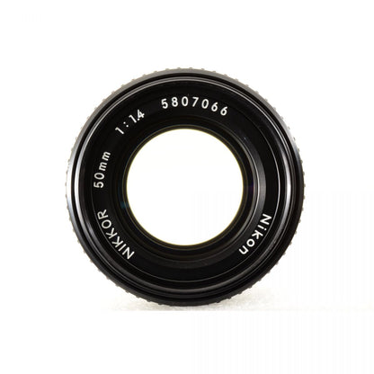 【中古】Nikon Ai-S NIKKOR 50mm F1.4 単焦点 カメラレンズ 交換レンズ ニコン S/N:5807066