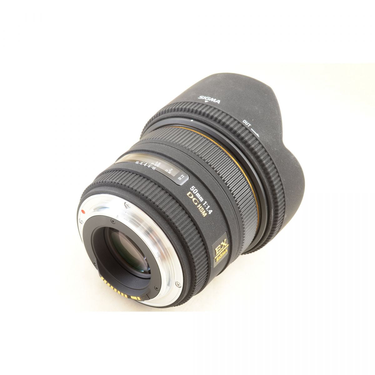 【中古】Sigma 50mm F1.4 EX DG HSM 単焦点 カメラレンズ 交換レンズ キヤノン用 シグマ S/N:1008192