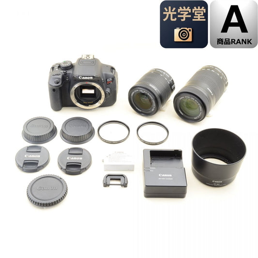 【中古】Canon EOS Kiss X7i デジタルカメラ 18-55mm 55-250mm レンズ 一眼レフ キャノン