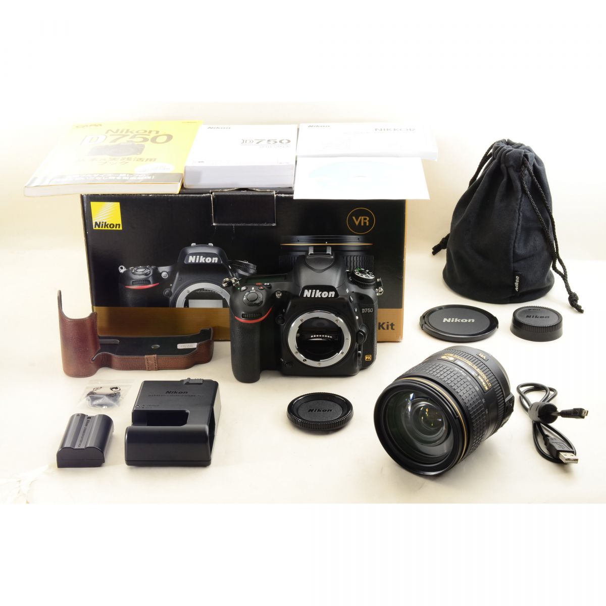 【中古】Nikon D750 デジタル一眼レフカメラ AF-S 24-120mm f/4G ED VR レンズ デジカメ ニコン