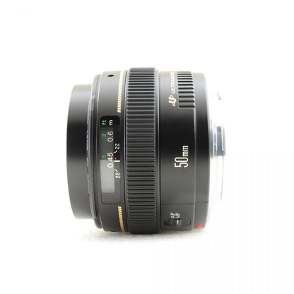 【中古】Canon EF 50mm f/1.4 USM 単焦点レンズ フード付 キャノン カメラレンズ 交換レンズ