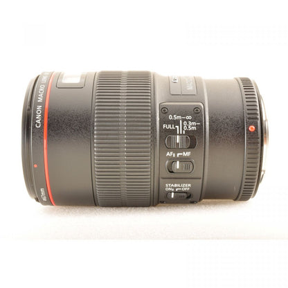 【中古】Canon EF 100mm f/2.8 L Macro IS USM キヤノン 単焦点 AF 交換レンズ , フード付き