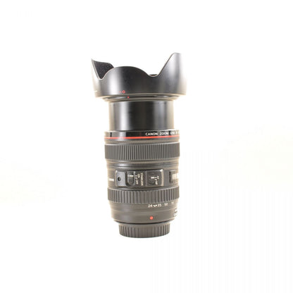 【中古】Canon EF 24-105mm f/4L IS USM ズーム フード カメラレンズ 交換レンズ キャノン
