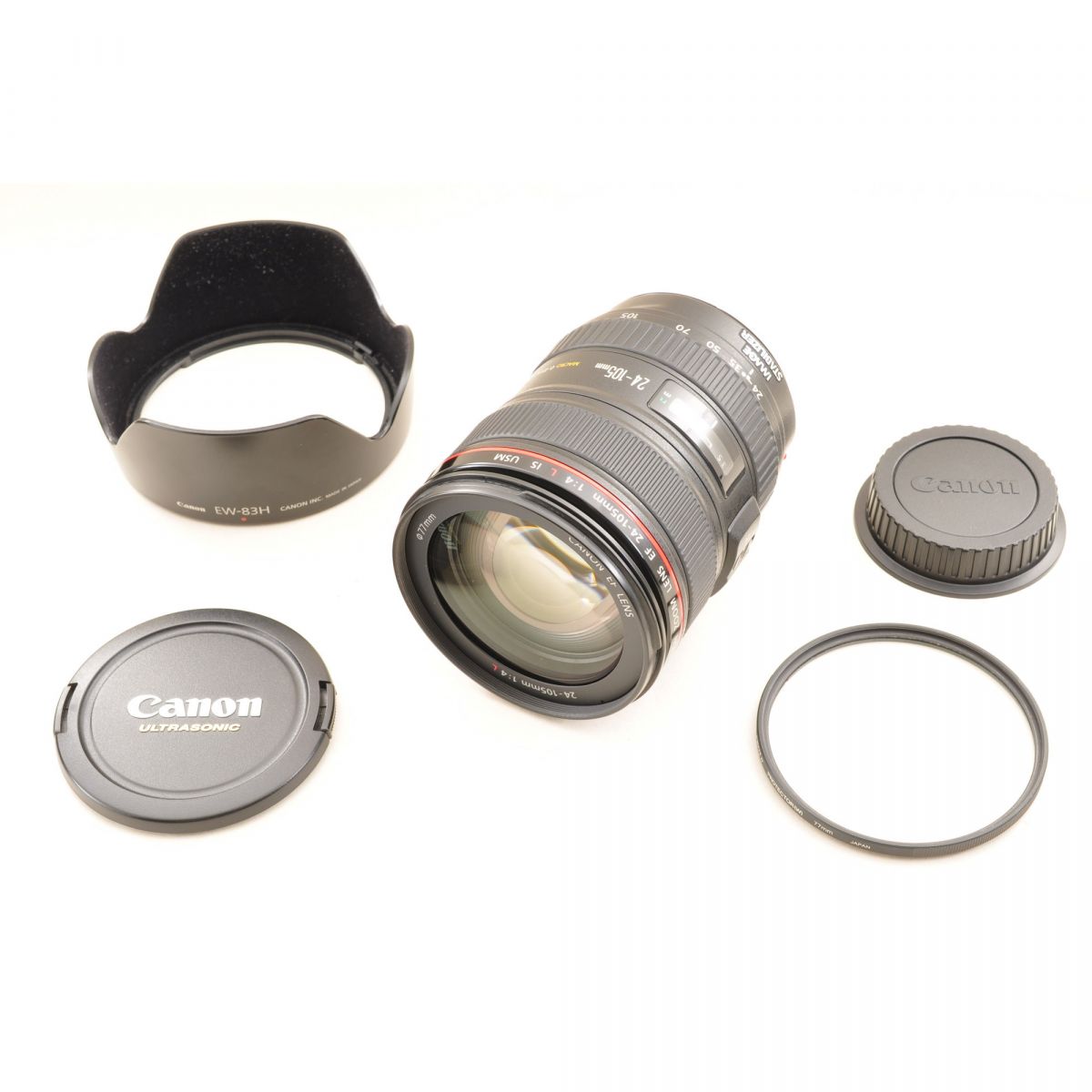 【中古】Canon EF 24-105mm f/4L IS USM ズーム フード カメラレンズ 交換レンズ キャノン