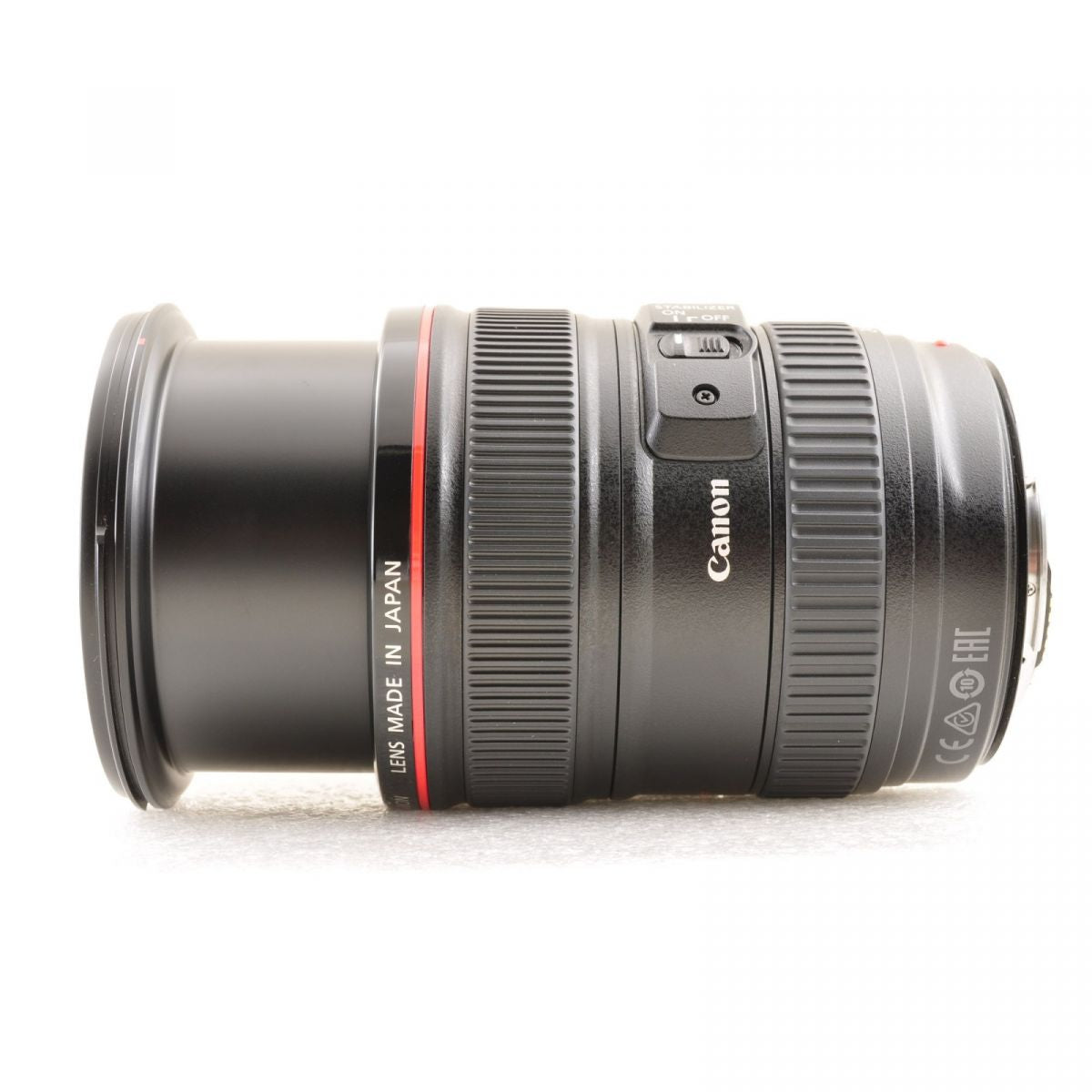 【中古】Canon EF 24-105mm f/4 L IS USM AF ズームレンズ , キャノン フード付き