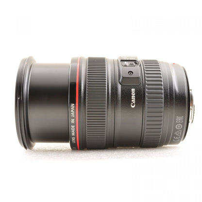 【中古】Canon EF 24-105mm f/4 L IS USM AF ズームレンズ , キャノン フード付き