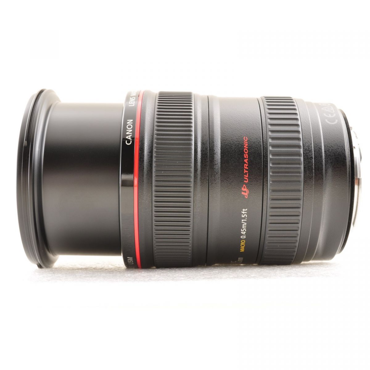 【中古】Canon EF 24-105mm f/4 L IS USM AF ズームレンズ , キャノン フード付き