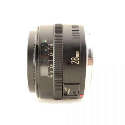 【中古】Canon EF 28mm f/2.8 Wide Angle AF Lens Hood 単焦点レンズ Canon EFマウント用