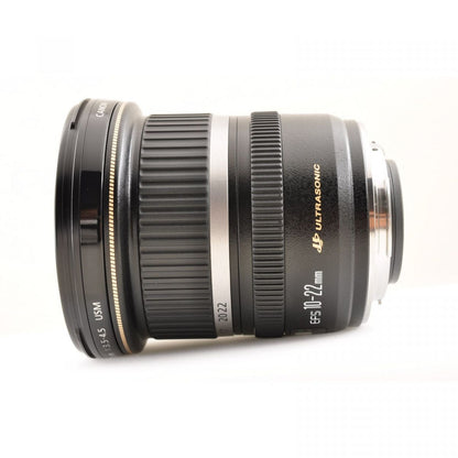 【中古】Canon EF-S 10-22mm F3.5-4.5 USM 一眼レフ 広角 EFマウント用 カメラレンズ 交換レンズ キャノン , フード付き