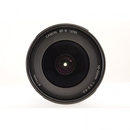 【中古】Canon EF-S 10-22mm F3.5-4.5 USM 一眼レフ 広角 EFマウント用 カメラレンズ 交換レンズ キャノン , フード付き