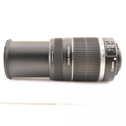 【中古】Canon EF-S 55-250mm f/4-5.6 IS ズーム カメラレンズ 交換レンズ キャノン