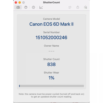 【中古】Canon EOS 6D Mark II ボディ 2620万画素 デジタル一眼レフカメラ キャノン S/N: 151052000246