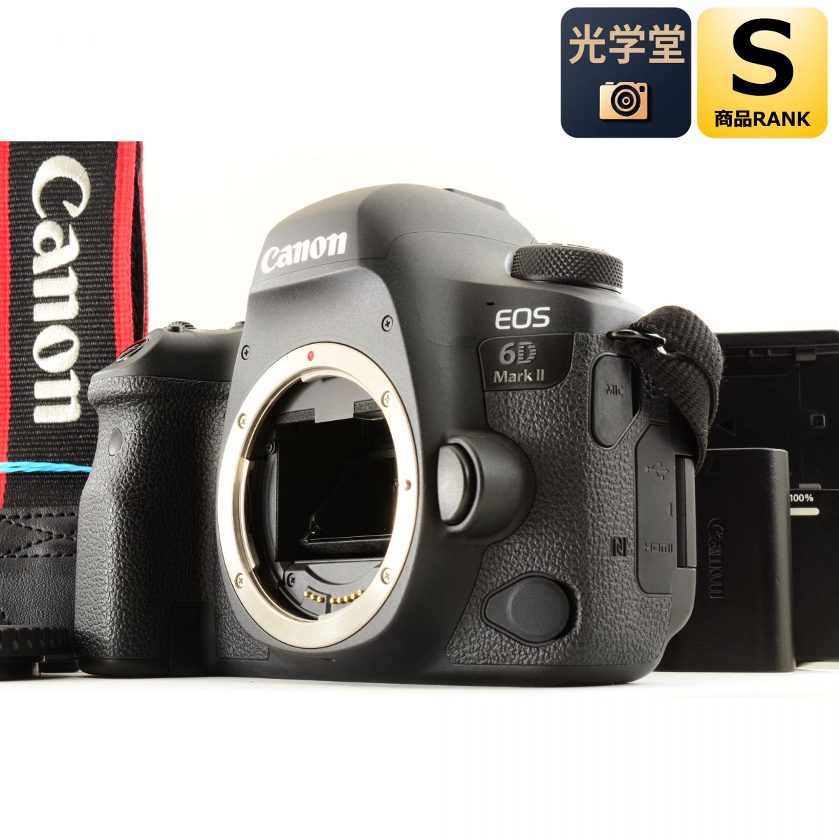 【中古】Canon EOS 6D Mark II ボディ 2620万画素 デジタル一眼レフカメラ キャノン S/N: 151052000246