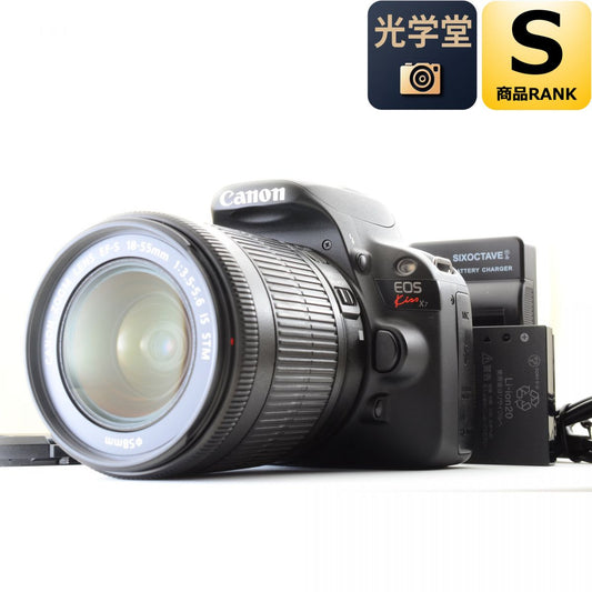 【中古】Canon EOS Kiss X7 デジタルカメラ EF-S 18-55mm STM ズームレンズ 一眼レフ キャノン