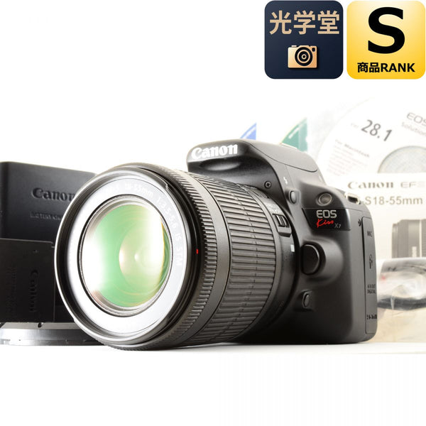 【中古】Canon EOS Kiss X7 EF-S 18-55mm IS STM レンズキット 一眼レフ ズームレンズ デジカメ キャノン