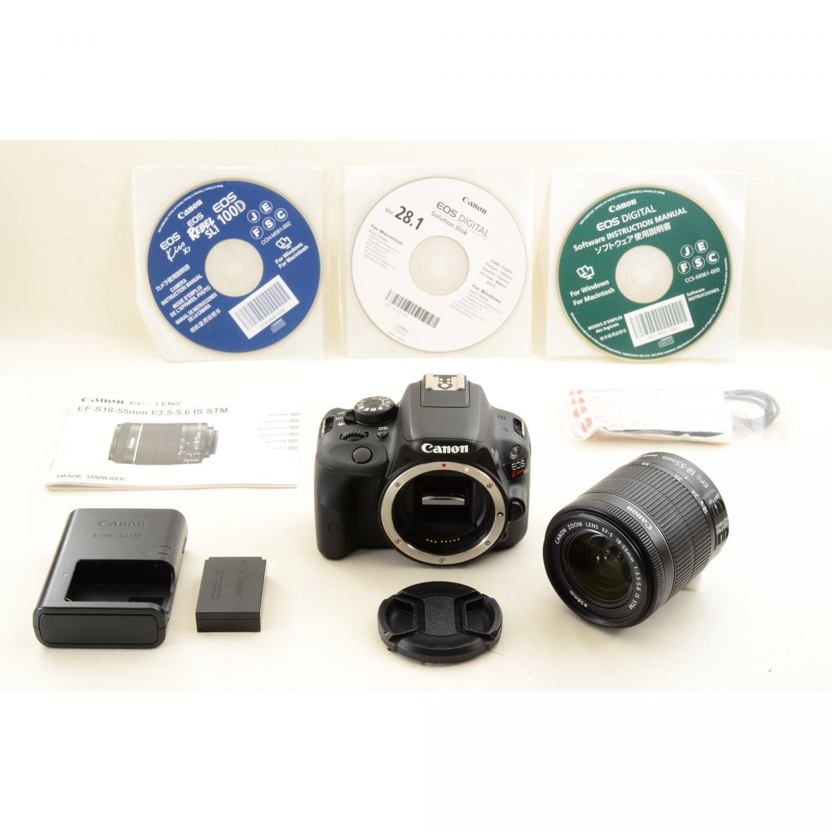【中古】Canon EOS Kiss X7 EF-S 18-55mm IS STM レンズキット 一眼レフ ズームレンズ デジカメ キャノン