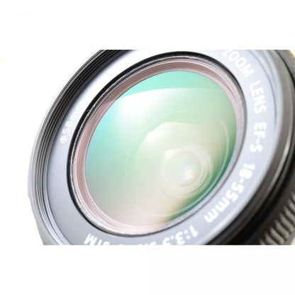 【中古】Canon EOS Kiss X8i 一眼レフ 18-55mm 55-250mm ダブルズーム デジタルカメラ キャノン