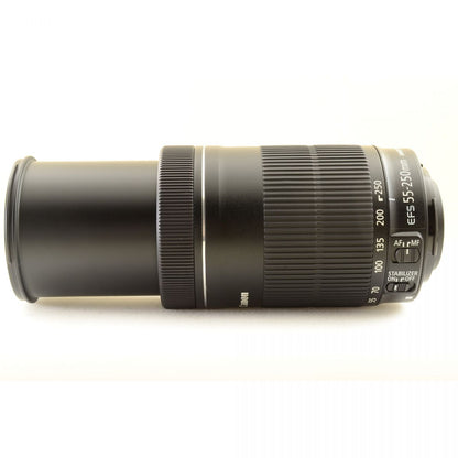 【中古】Canon EOS Kiss X8i 一眼レフ 18-55mm 55-250mm ダブルズーム デジタルカメラ キャノン