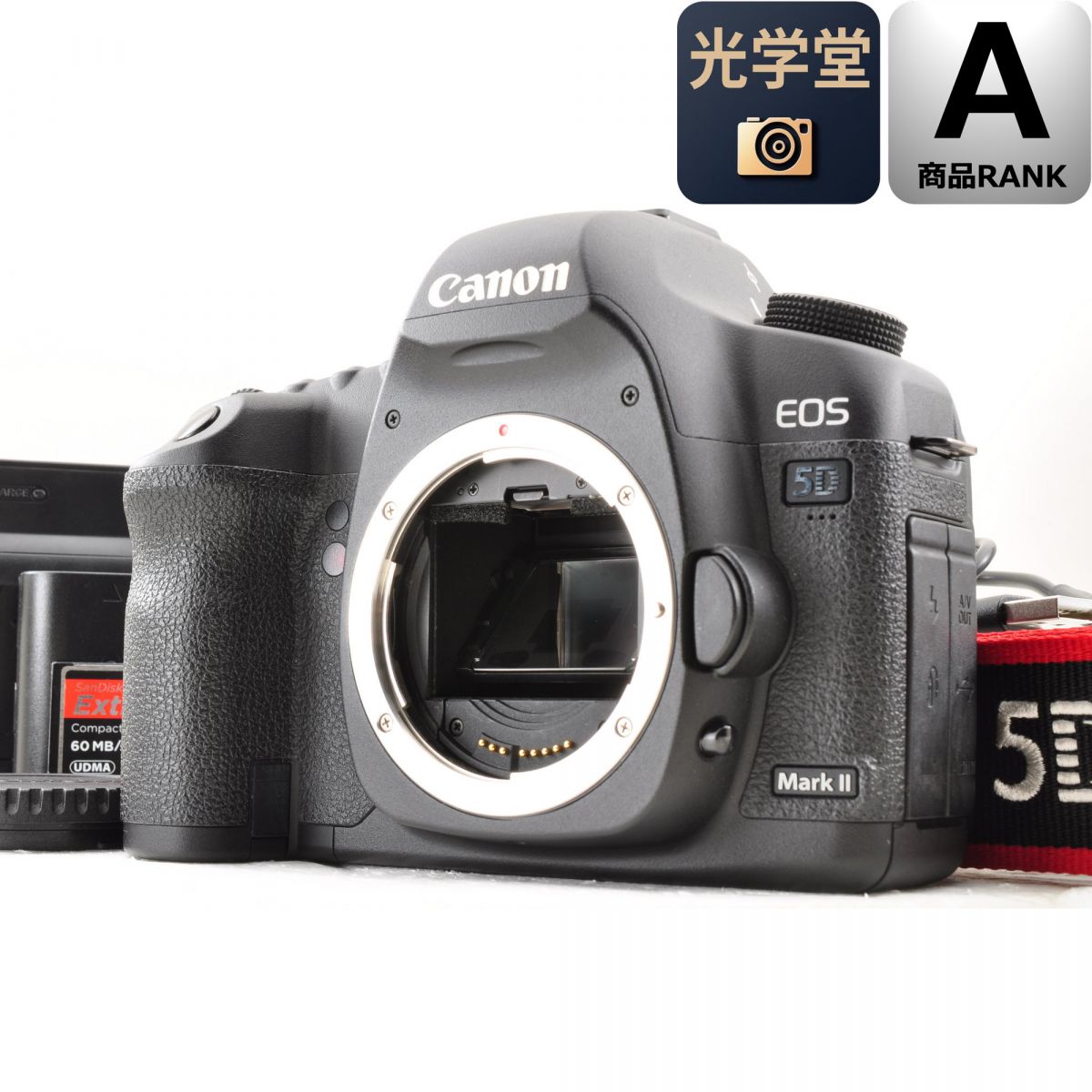 【中古】Canon EOS 5D Mark II ボディ デジタル一眼レフ キヤノン シャッター約20500ショット CF 16GB