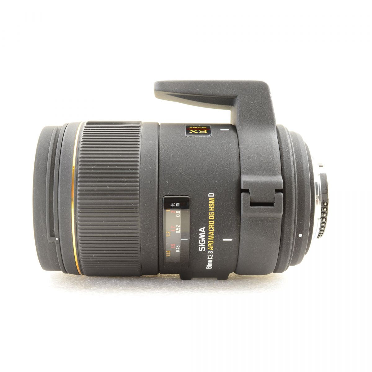 【中古】Sigma 150mm F2.8 APO MACRO DG HSM EX Nikon Fマウント用 単焦点 フード ケース