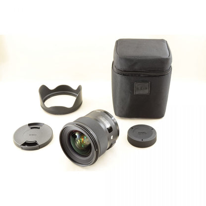 【中古】Sigma 24mm f/1.4 DG HSM Art Nikon Fマウント用 単焦点レンズ