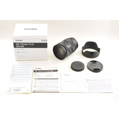 【中古】Sigma 28-70mm f/2.8 DG DN Sony Eマウント用 元箱 フード ズーム カメラレンズ 交換レンズ シグマ