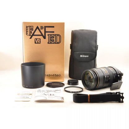 【中古】Nikon AF 80-400mm f/4.5-5.6D ED VR ズーム 元箱 フード ケース カメラレンズ 交換レンズ ニコン