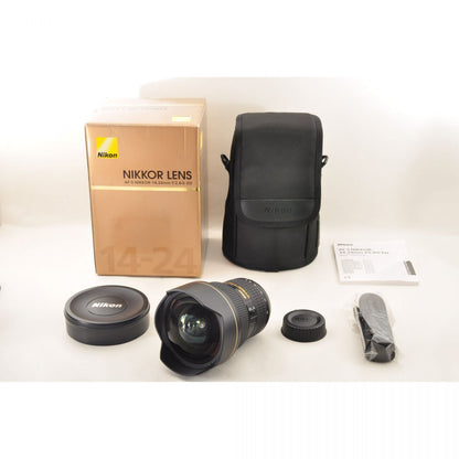 【中古】Nikon AF-S 14-24mm f/2.8 G ED ズーム カメラレンズ 交換レンズ 元箱 ケース ニコン
