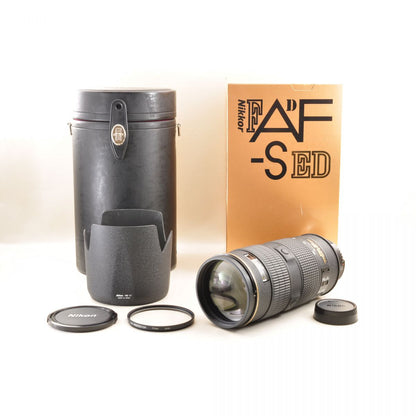【中古】Nikon AF-S 80-200mm f/2.8D ED ズーム 元箱 フード カメラレンズ 交換レンズ ニコン