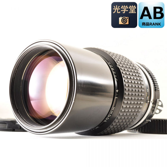 【中古】Nikon Ai 200mm f/4 単焦点 フード カメラレンズ 交換レンズ ニコン