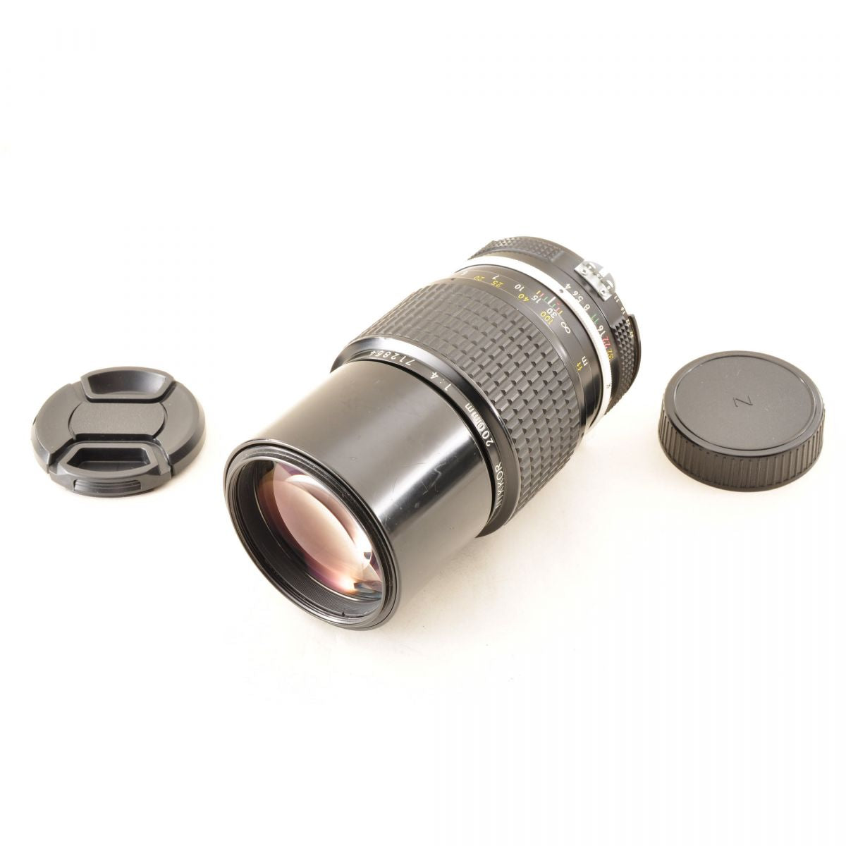 【中古】Nikon Ai 200mm f/4 単焦点 フード カメラレンズ 交換レンズ ニコン