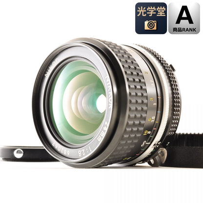【中古】Nikon Ai Nikkor 24mm f/2.8 MF 単焦点 Fマウント用 カメラレンズ 交換レンズ ニコン
