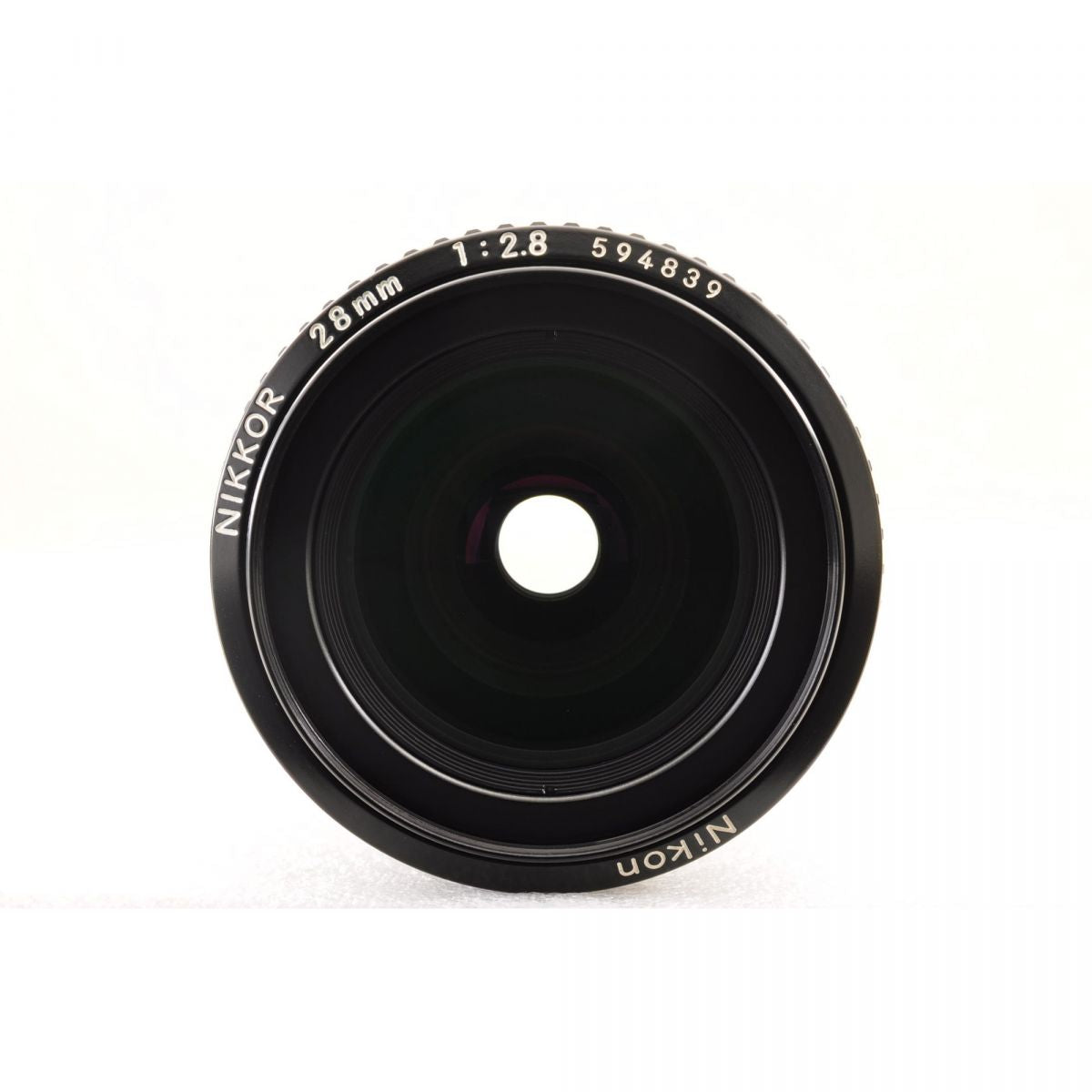 【中古】Nikon Ai NIKKOR 28mm f/2.8 単焦点 フード カメラレンズ 交換レンズ ニコン