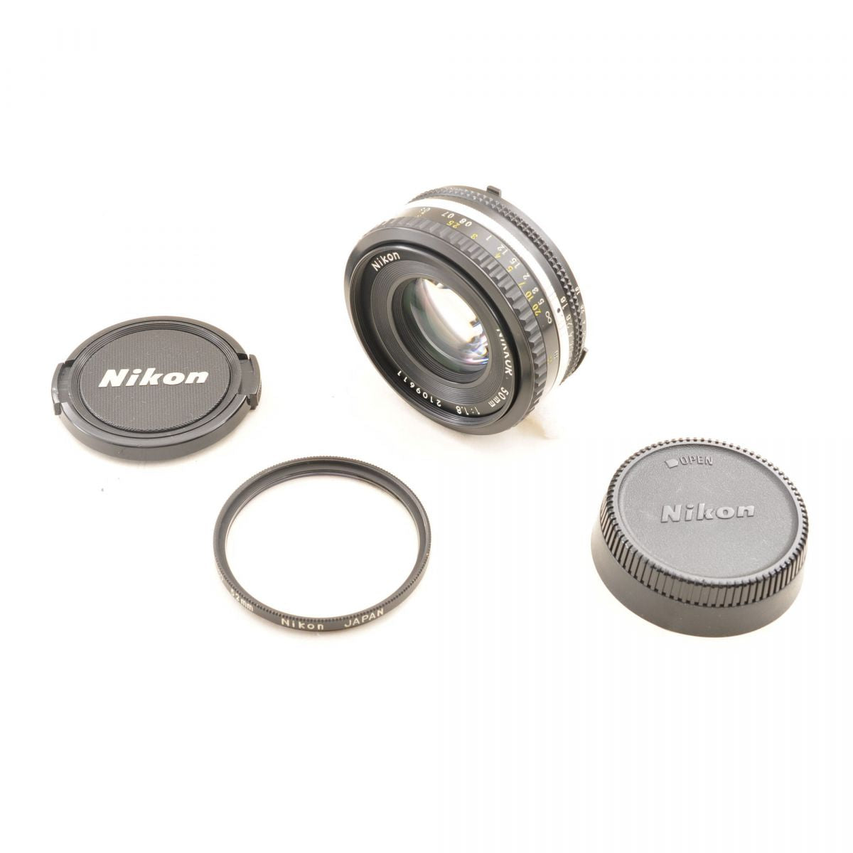 【中古】Nikon Nikkor Ai-s 50mm f/1.8 Pancake 単焦点 MF ニコン カメラレンズ 交換レンズ