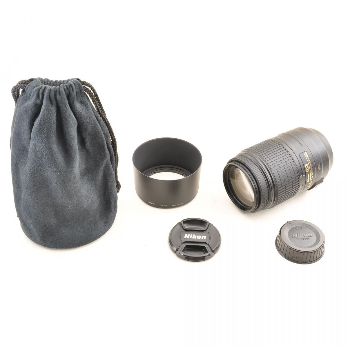 【中古】Nikon AF-S 55-300mm f/4.5-5.6G VR ズーム フード カメラレンズ 交換レンズ ニコン