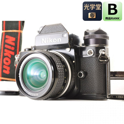 Nikon F2 Photomic Black 35mm SLR Film Camera DP-1 /Ai 24mm f2.8 *Exc* #4323