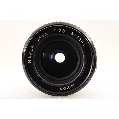 Nikon F2 Photomic Black 35mm SLR Film Camera DP-1 /Ai 24mm f2.8 *Exc* #4323