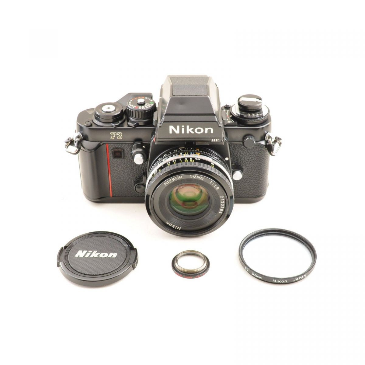 【中古】Nikon F3 HP ブラック 35mm フィルムカメラ Nikkor Ai-s 50mm f/1.8 パンケーキ 単焦点 MFレンズ ニコン