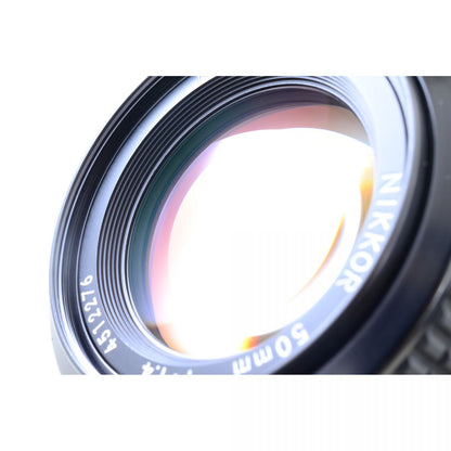 【中古】Nikon FE Silver Ai NIKKOR 50mm f/1.4 レンズ 一眼レフ フィルムカメラ ニコン
