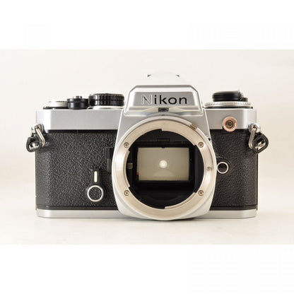 Nikon FE Silver 35mm SLR Film Camera /Ai 35mm f2 MF Lens *Near Mint* #4327